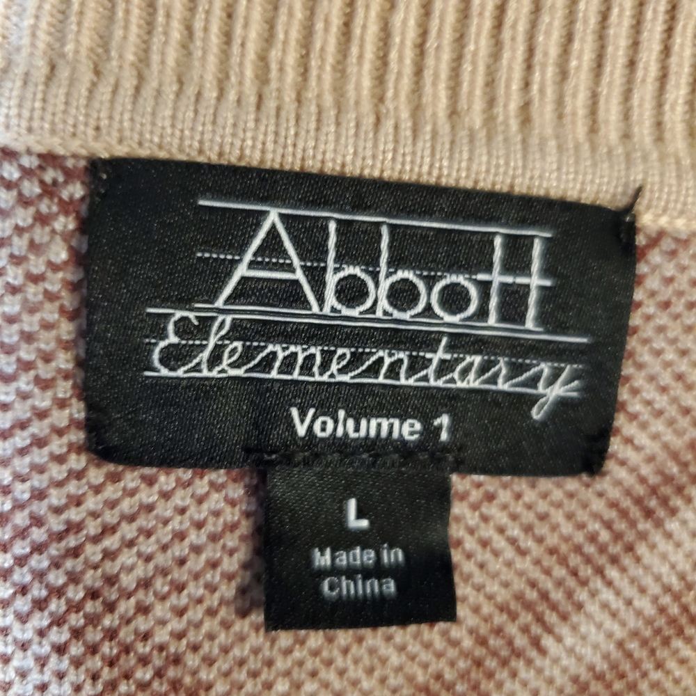 Abbott Elementary Geometric Pattern Cardigan - Be… - image 4